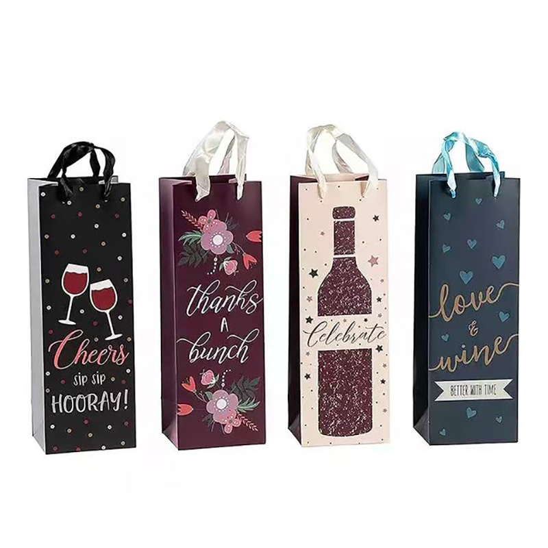 La vente en gros vin ordinaire portable sacs en papier pour bouteille de vin  rouge de l'emballage - Chine Sac de papier, sacs à main