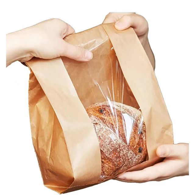 Eco Paper Bread Bag: Perfect for Fresh Baked Goods!