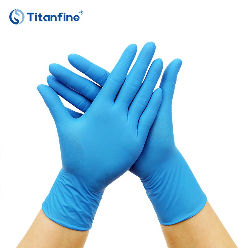 9 inch 4.5g blue disposable Nitrile Gloves