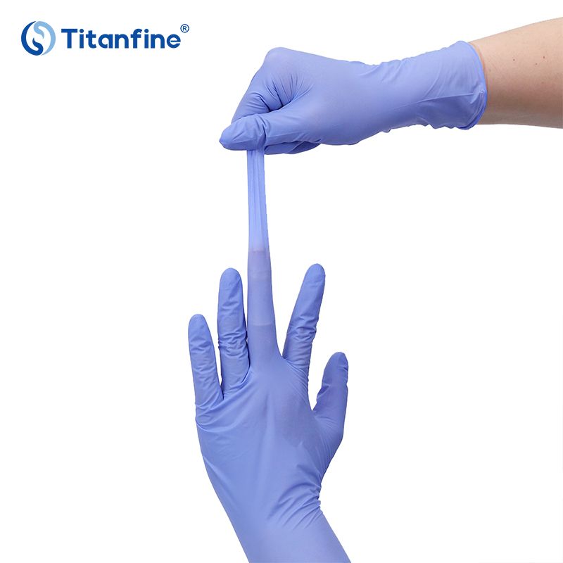 9inch 3.5g Ice Blue Examination Nitrile Gloves