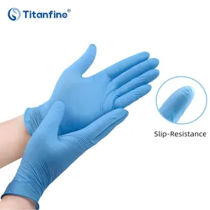 9-дюймовые синие смотровые нитриловые перчатки весом 3,5 г 