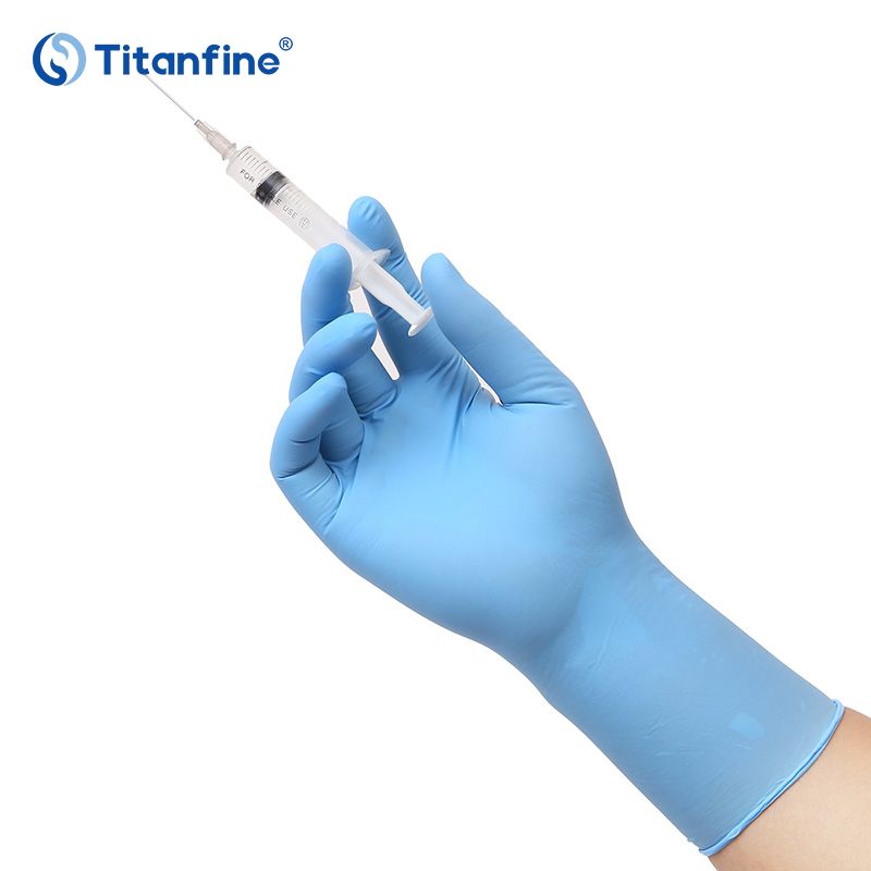 9 inch Chemo Blue Nitrile Gloves, Wholesale