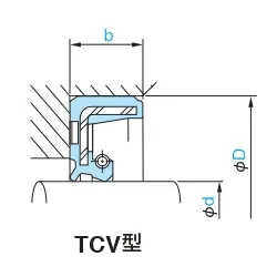 TCV oil seal FKM/NBR rubber oil seal for hydraulic pump moto