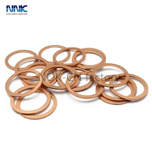 Junta de arandela de cobre junta de anillo plano Arandelas de amortiguación de sellado de cobre