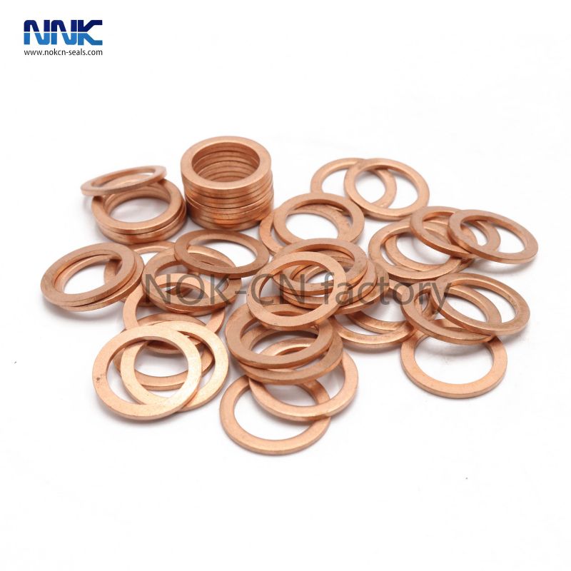 DYWISHKEY 150Pcs 8 Sizes Copper Metric Sealing Washers Assortment Set