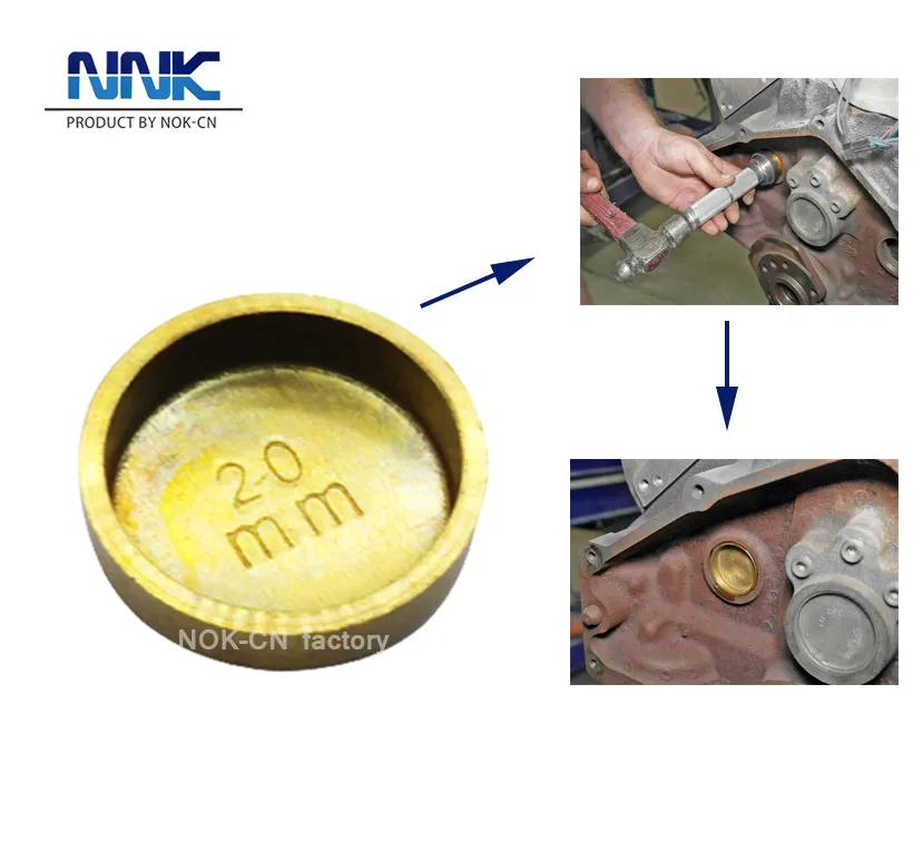 Enchufe de congelación NNK de 36 mm de hierro / latón / enchufe de acero