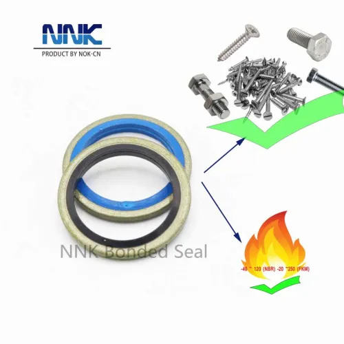 Sello adherido de caucho y metal resistente al calor NNK
