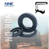 High temperature resistant brown fluoro rubber oil seal 22*42*7 NBR Rotary Shaft Seal TC Double Lip WIth Spring