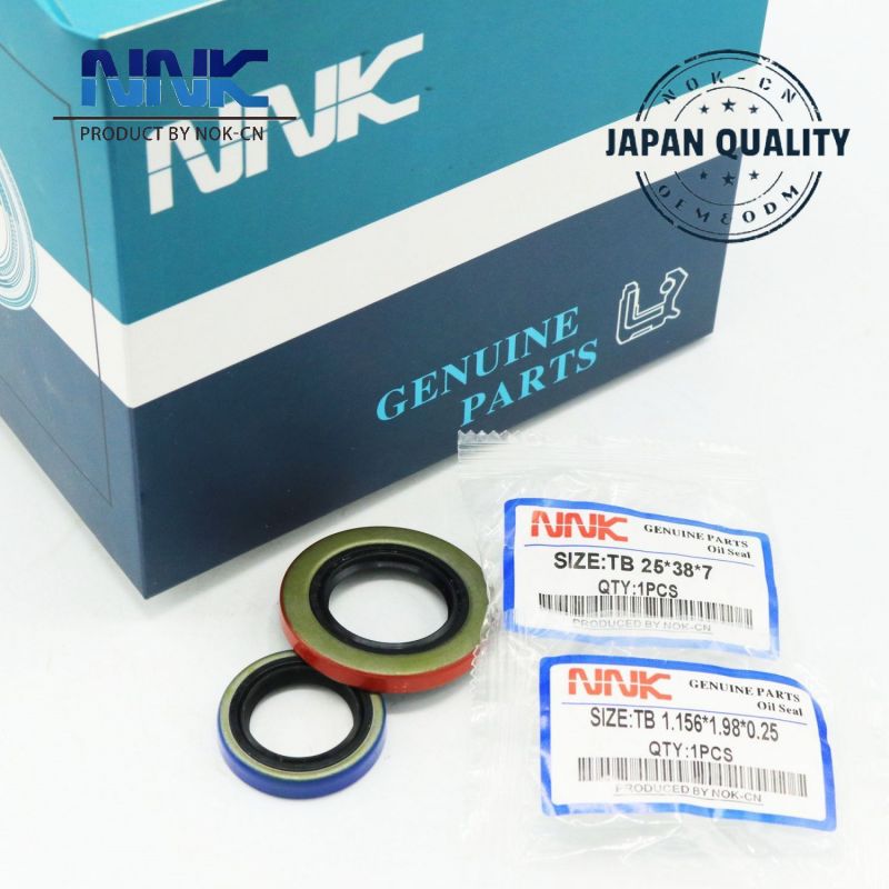EAI Oil Seal 34 X 48 X 7 (2 PCS) TC Double Lip W/Spring. Etal Case W/Nitrile Rubber