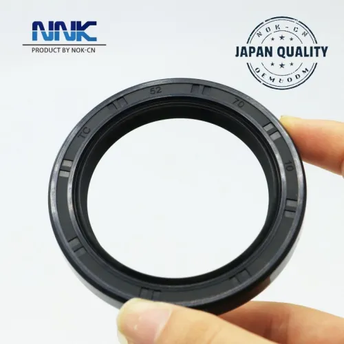 52*70*10 TC Double Lip Nitrile Rotary Shaft Oil Seal with Spring NBR Wear-Resistant Oil-Proof Engineering Machinery Oil Seal
