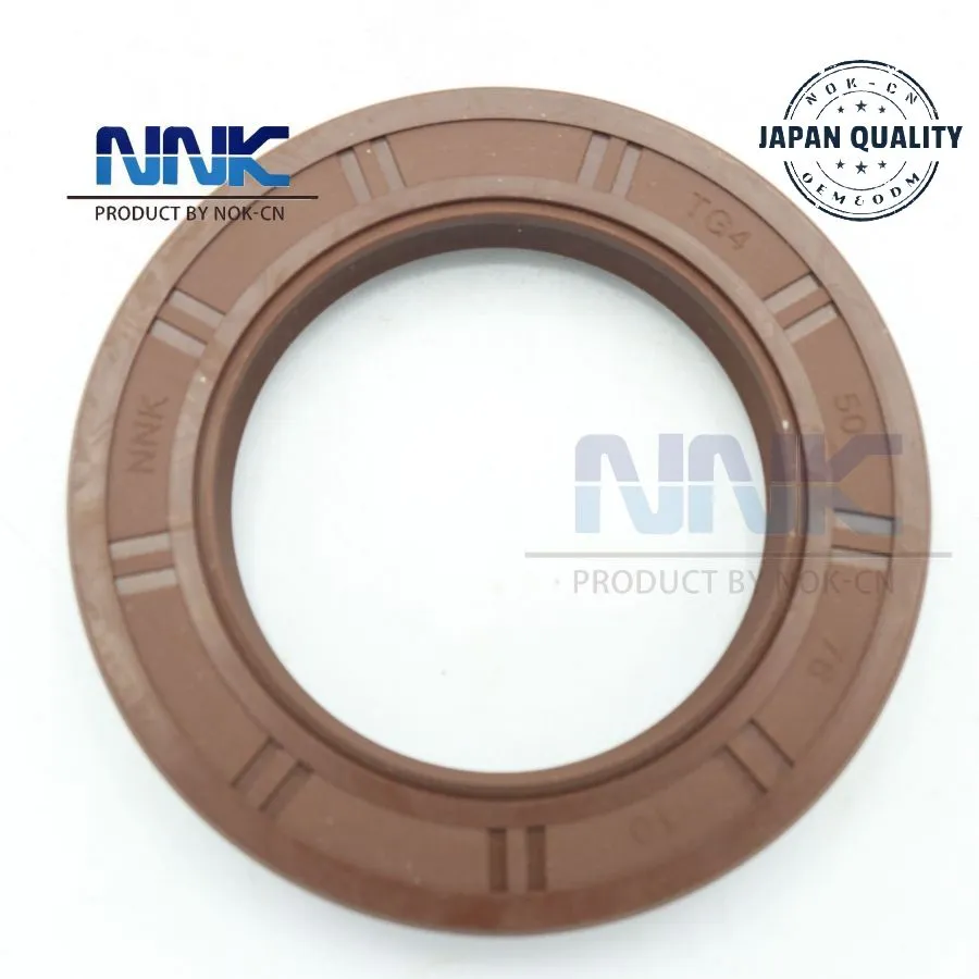 50*76*10 Oil seal type TG4 with dust lip spring nitrile rubber NBR