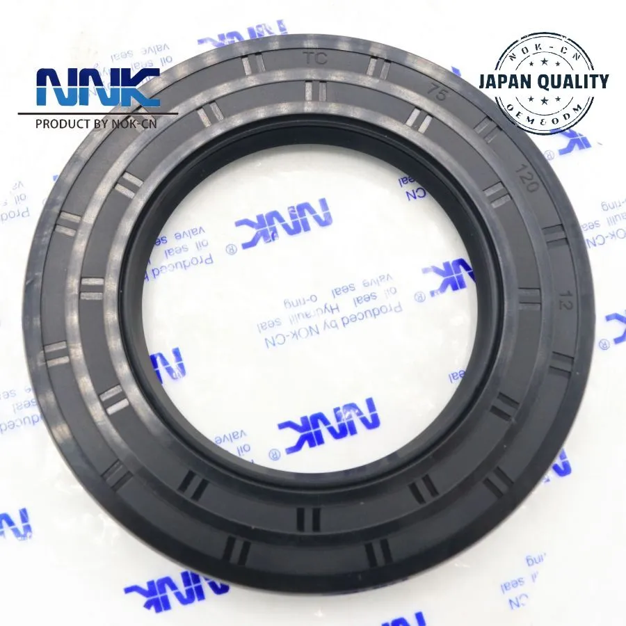 Metric Oil Shaft Seal 75*120*12 Kubota Agricultural Harvester Machines Double Lip Stainless Steel Spring Loaded