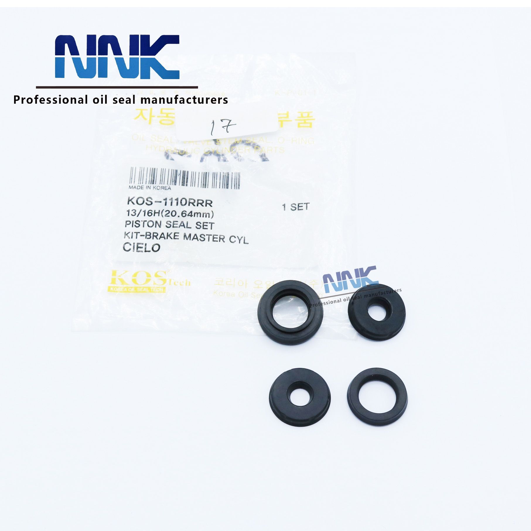 KOS-1110RRR 13/16H(20,64 mm) Sello de copa de freno de cilindro de