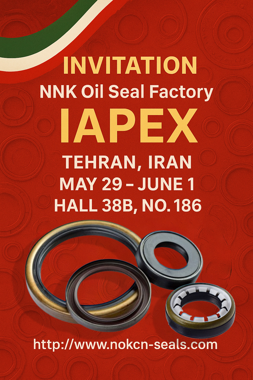 NNK Oil Seals Factory sincerely invites you to visit IAPEX!
