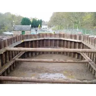 Sheet pile cofferdams are a special form of temporary engineering solution.