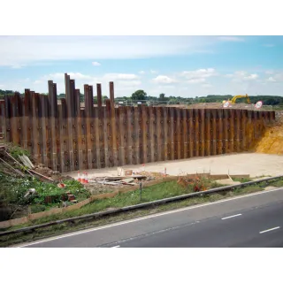 Z-shaped sheet piles are the most effective type of sheet pile. Because of this, they are most commonly used in cantilever and restraint systems.