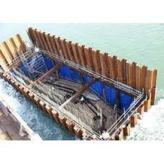 Steel sheet pile cofferdams are a temporary means used in civil engineering to prevent the entry of water in excavations.