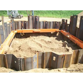 Pile walls are a common solution for permanent support structures. Pile walls are constructed from continuously constructed driven or rammed piles.