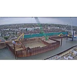Cofferdams can be used for permanent or temporary works, usually for the construction of underground storage tanks, drainage systems.