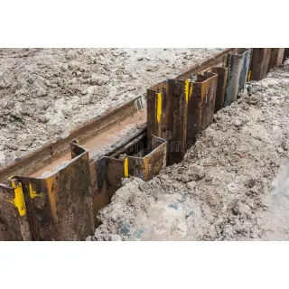 Sheet pile walls are used to aid in the excavation of underground parking structures, basements, pump houses and foundations.