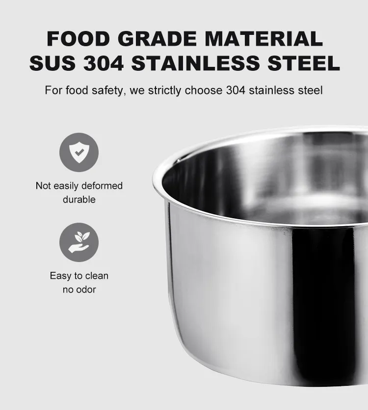 Food grade stainless steel inner pot steamed lunch box