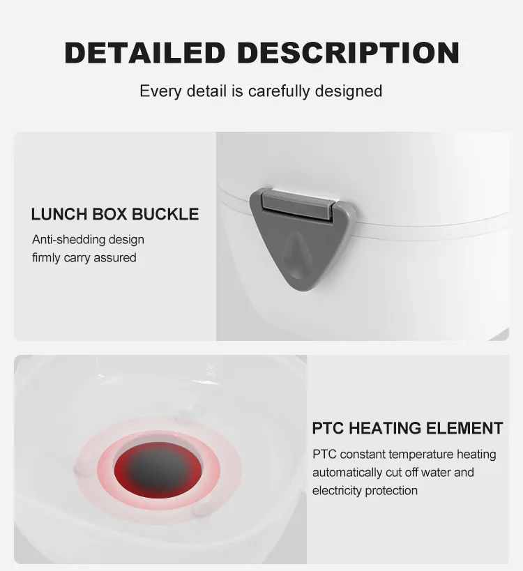 Food grade stainless steel inner pot steamed lunch box