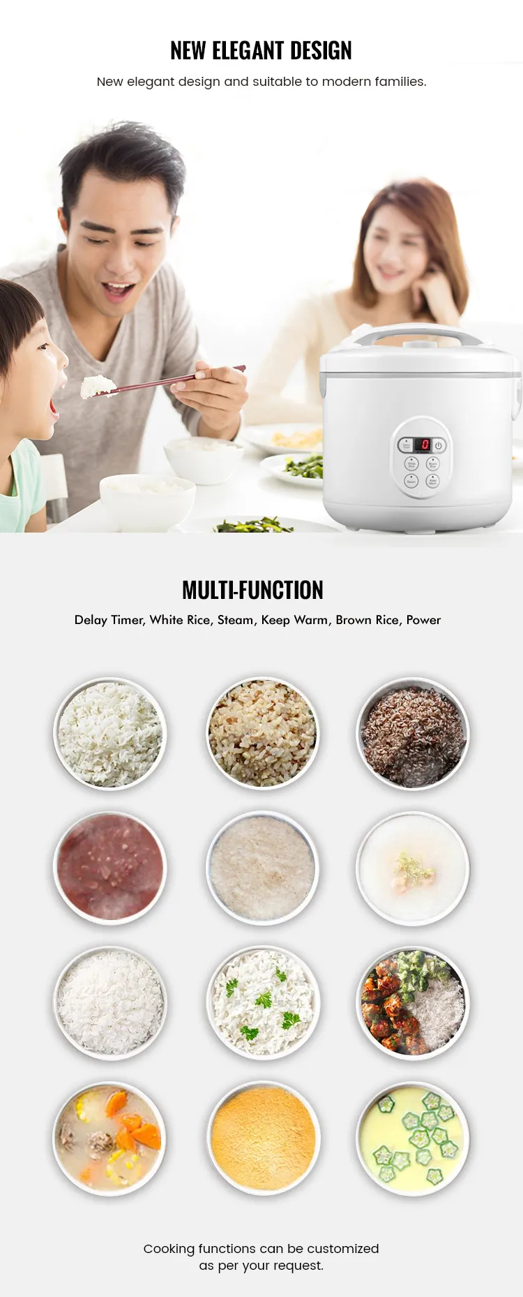 Smart Multi-functional Digital Panel Rice Cooker