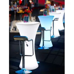 waterproof remote controlled led light for bar table