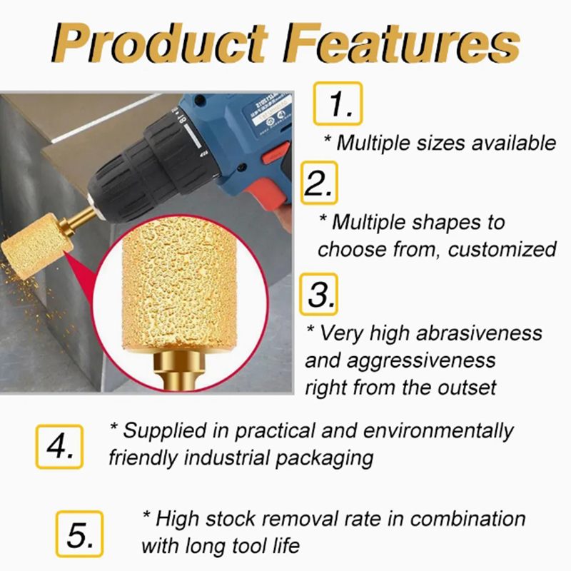 Brazing grinding drill bit