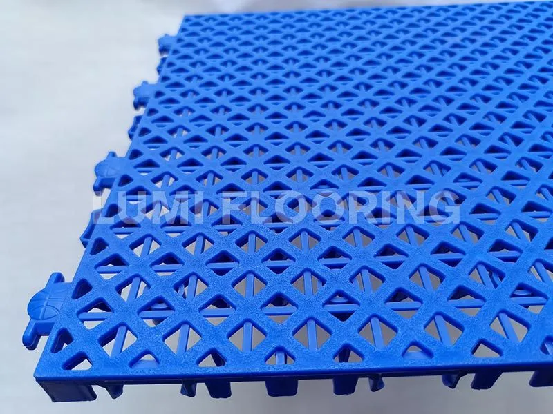 Spring Cushion Grid Outdoor Interlocking Sports Flooring for Basketball Courts