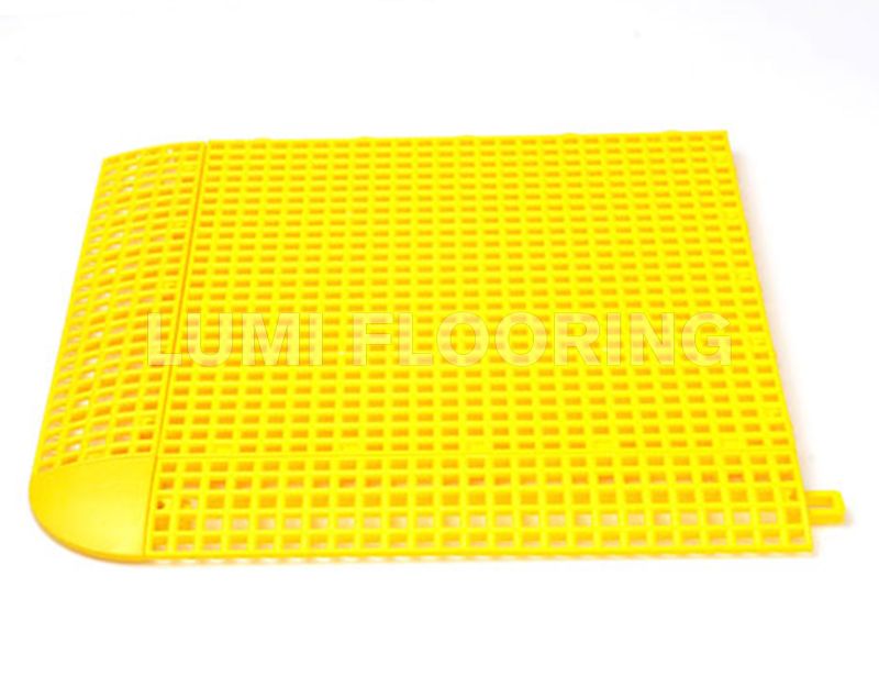 Modular Sports Flooring Outdoor Courts PP Interlocking Tiles Mini Grid Pattern