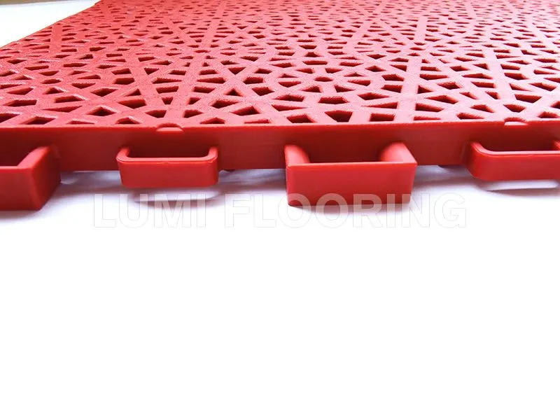 Matte Surface Outdoor Sports Courts Polypropylene Modular Floor