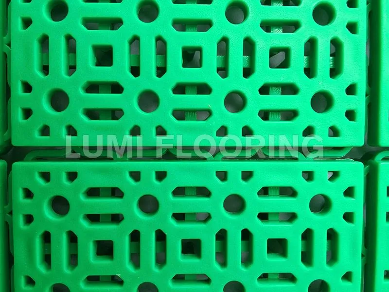 Soft Connection Interlocking Floor Tiles For Basketball Court Flooring LUMI-S5015