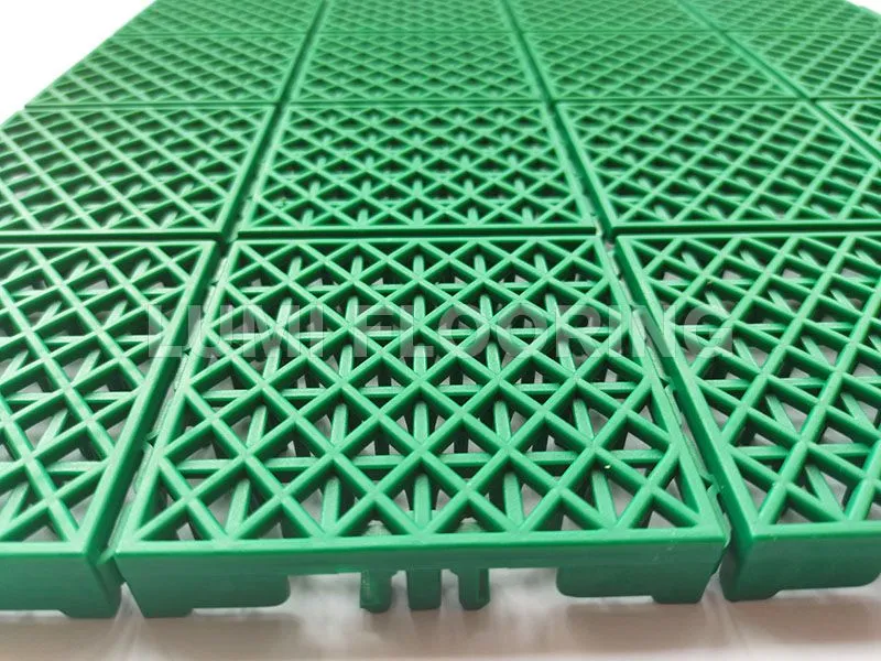 Soft Connection Interlocking Mats For Outdoor Basketball Court Flooring