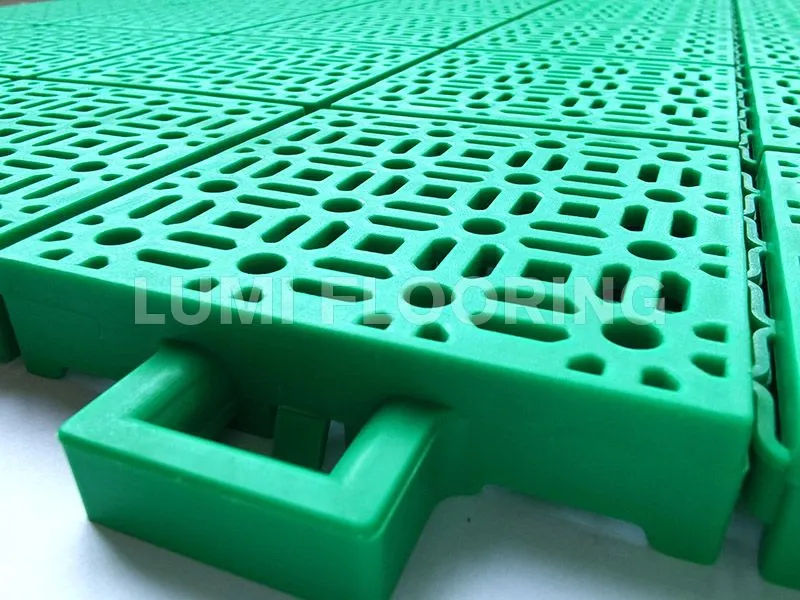 Soft Connection Interlocking Floor Tiles For Basketball Court Flooring LUMI-S5015