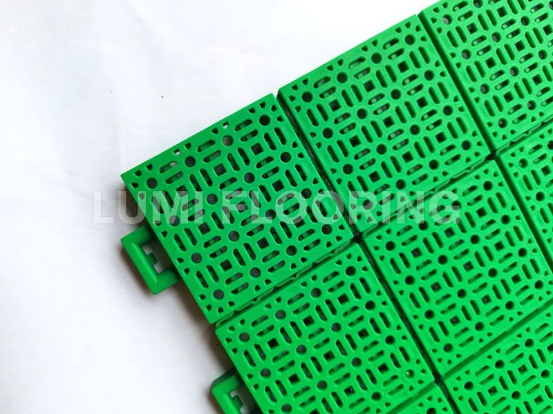 Soft Connection Interlocking Floor Tiles For Basketball Court Flooring LUMI-S5015