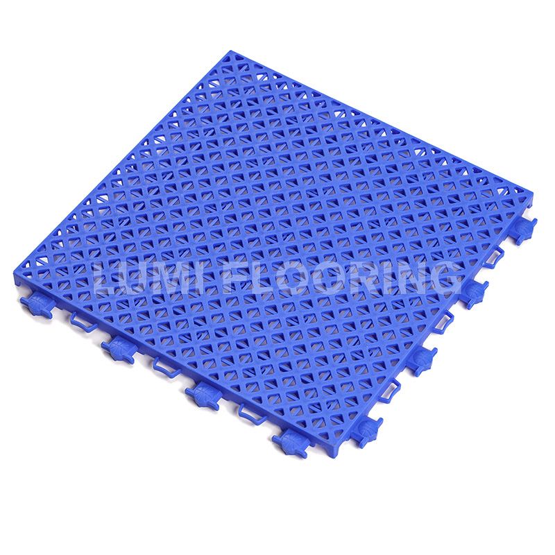 Spring Cushion Grid Outdoor Interlocking Sports Flooring for Basketball Courts