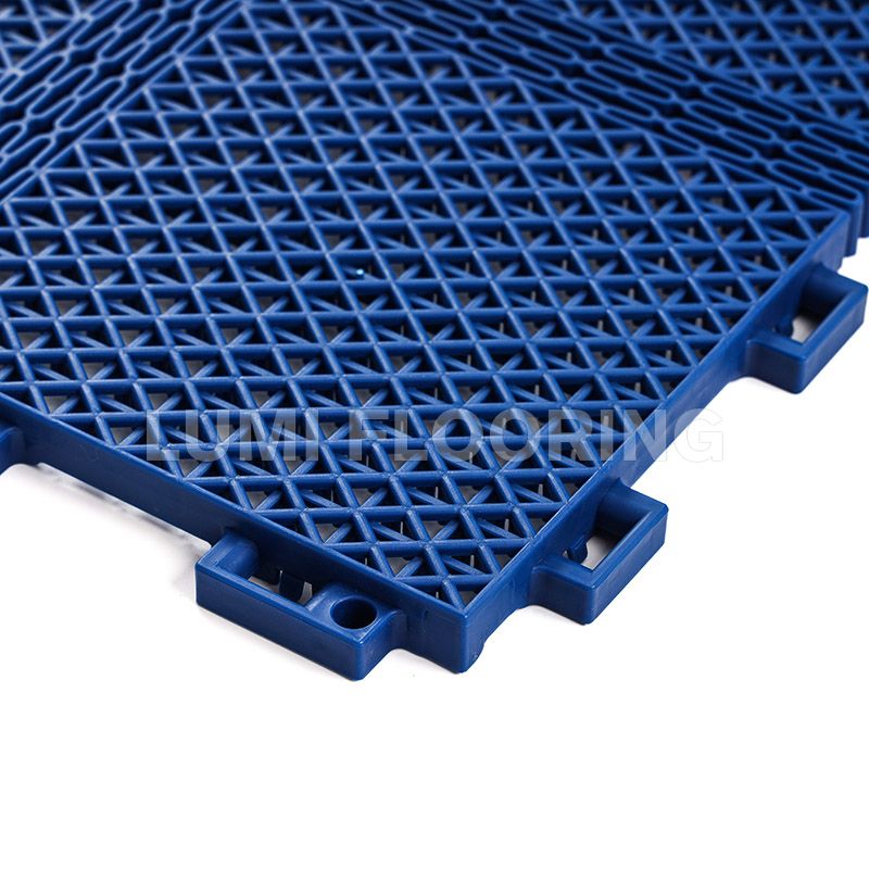 Double Layer Scalable Asterisk Grid Interlocking Polypropylene Floor Tiles