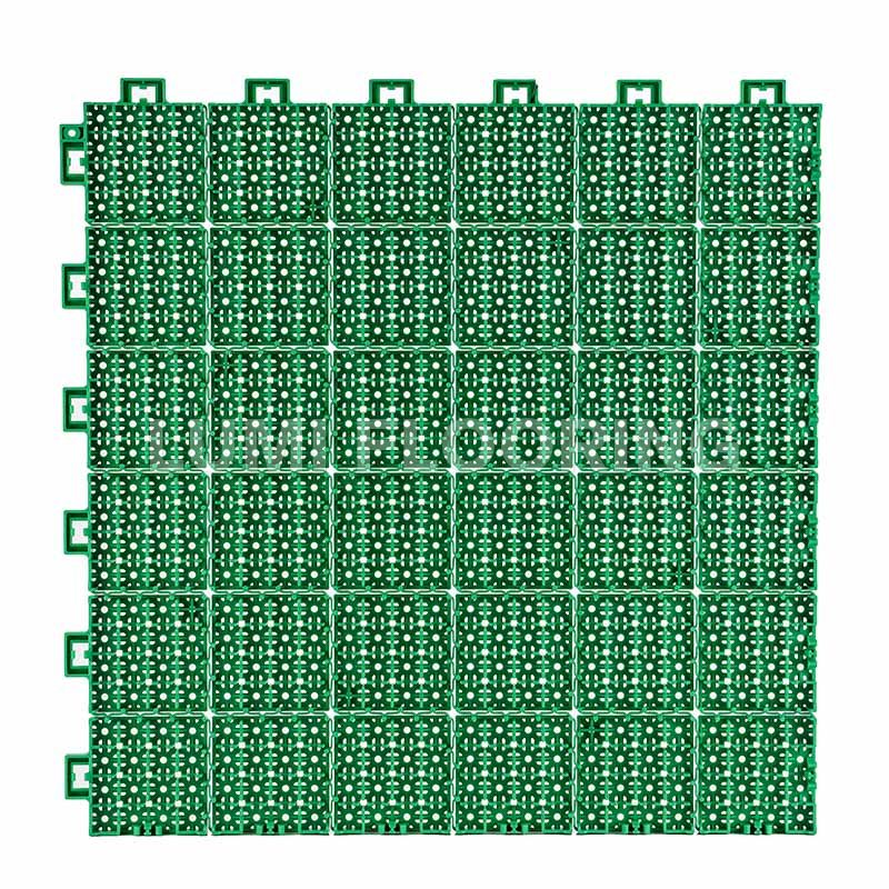 Soft Connection Interlocking Floor Tiles For Basketball Court Flooring LUMI-S5015