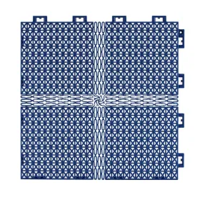 Double Layer Scalable Asterisk Grid Interlocking Polypropylene Floor Tiles