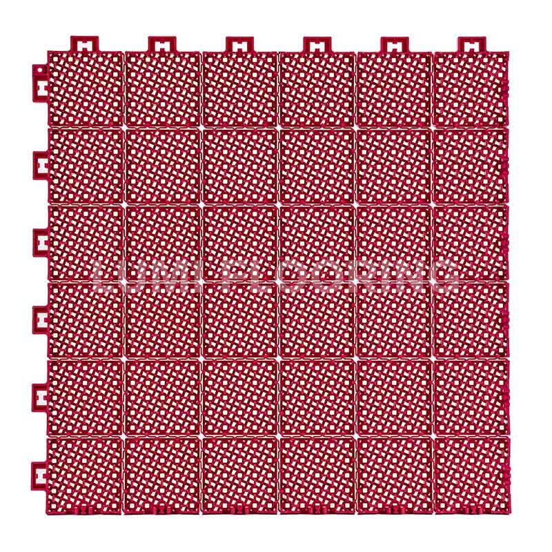 Soft Connection Interlocking Deck Tiles For Badminton Court Flooring LUMI-S5015