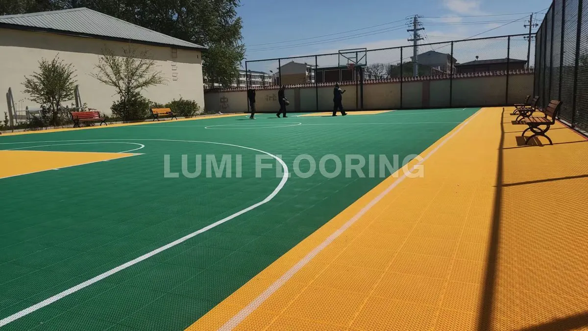 New Generation Outdoor Sports Tiles For Baskeball Courts