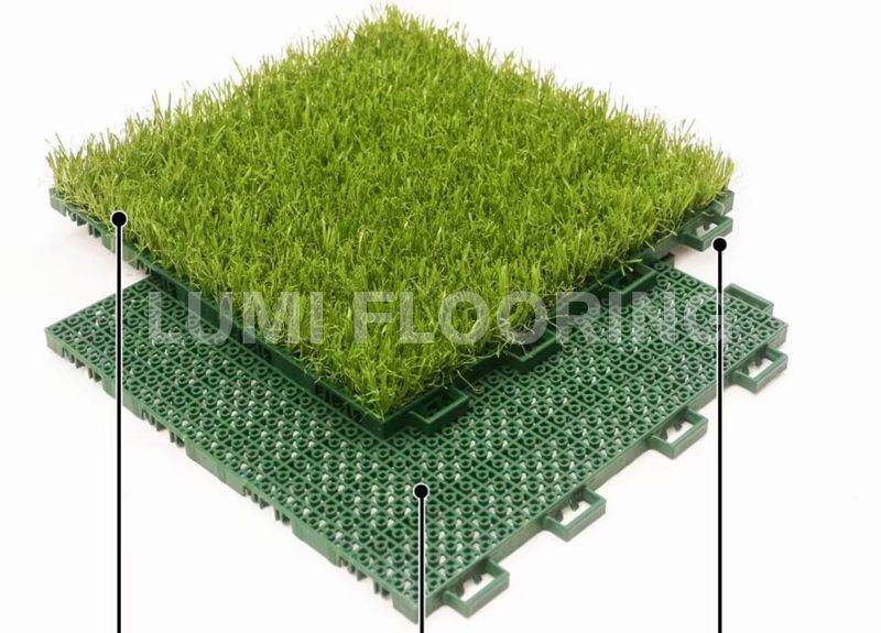 New Interlocking Artificial Grass Synthetic Turf For Sports