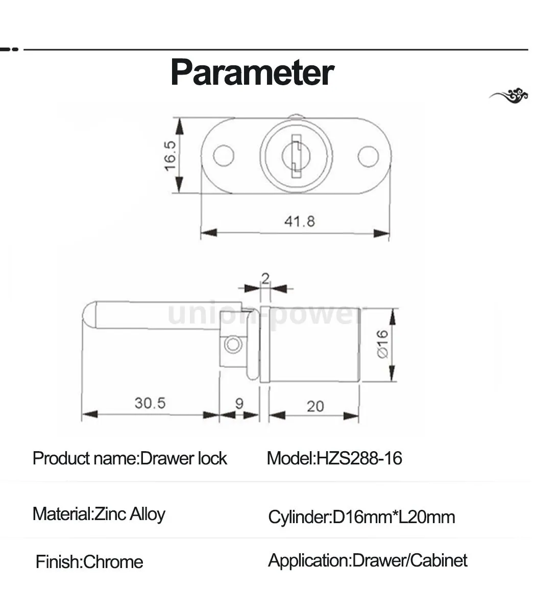 Magnetic Multi Drawer Lock HZS288-16