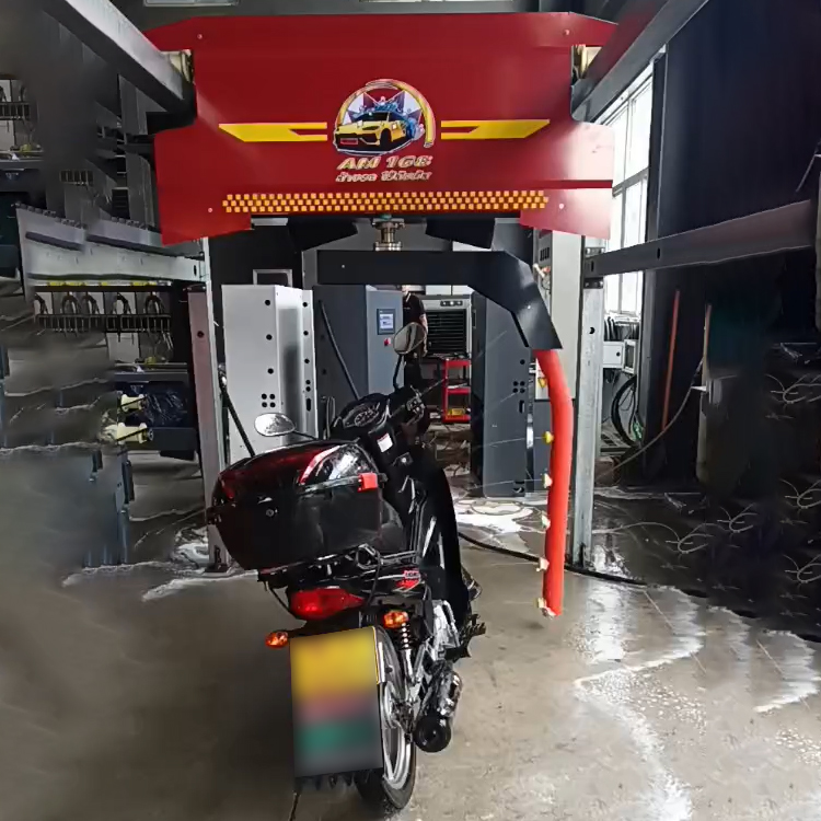Automatic Motorcycle Washer | High-Pressure Spray & Smart Brushing