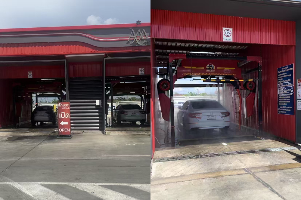 Labsmotor Engineers Achieve Perfect Installation of AI-Driven Rollover Car Wash System in Bangkok, Thai Client Hails 