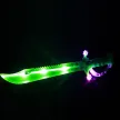 Leuchtendes, blinkendes Piratenschwert mit Totenkopf und Kristallkugel