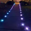 Landscape Lighting 12V RGB Low Voltage Color Changing LED Ground Light for Deck Pond Lawn Lawn Pathway