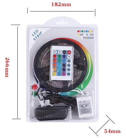 Amazon LED light strip remote control waterproof 3528 RGB color galloping light strip 24 key 44 key controller set