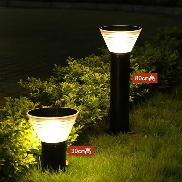 微型柱子草坪柱面板灯雕塑户外防水led景观照明花园太阳能灯